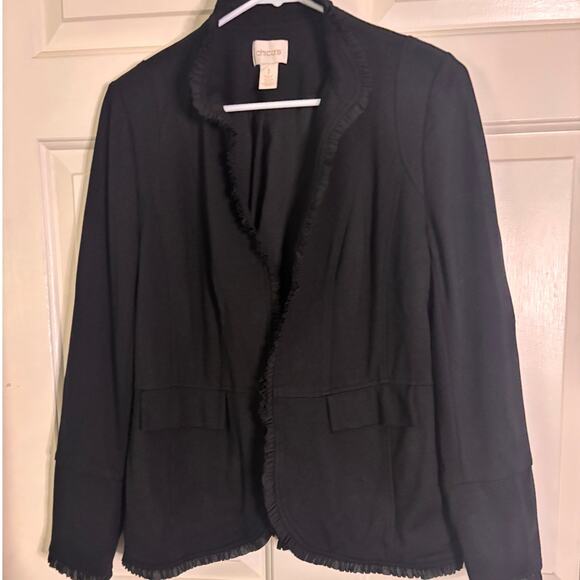 Chico's Black Jacket Size 1 (M) - Picture 1 of 13